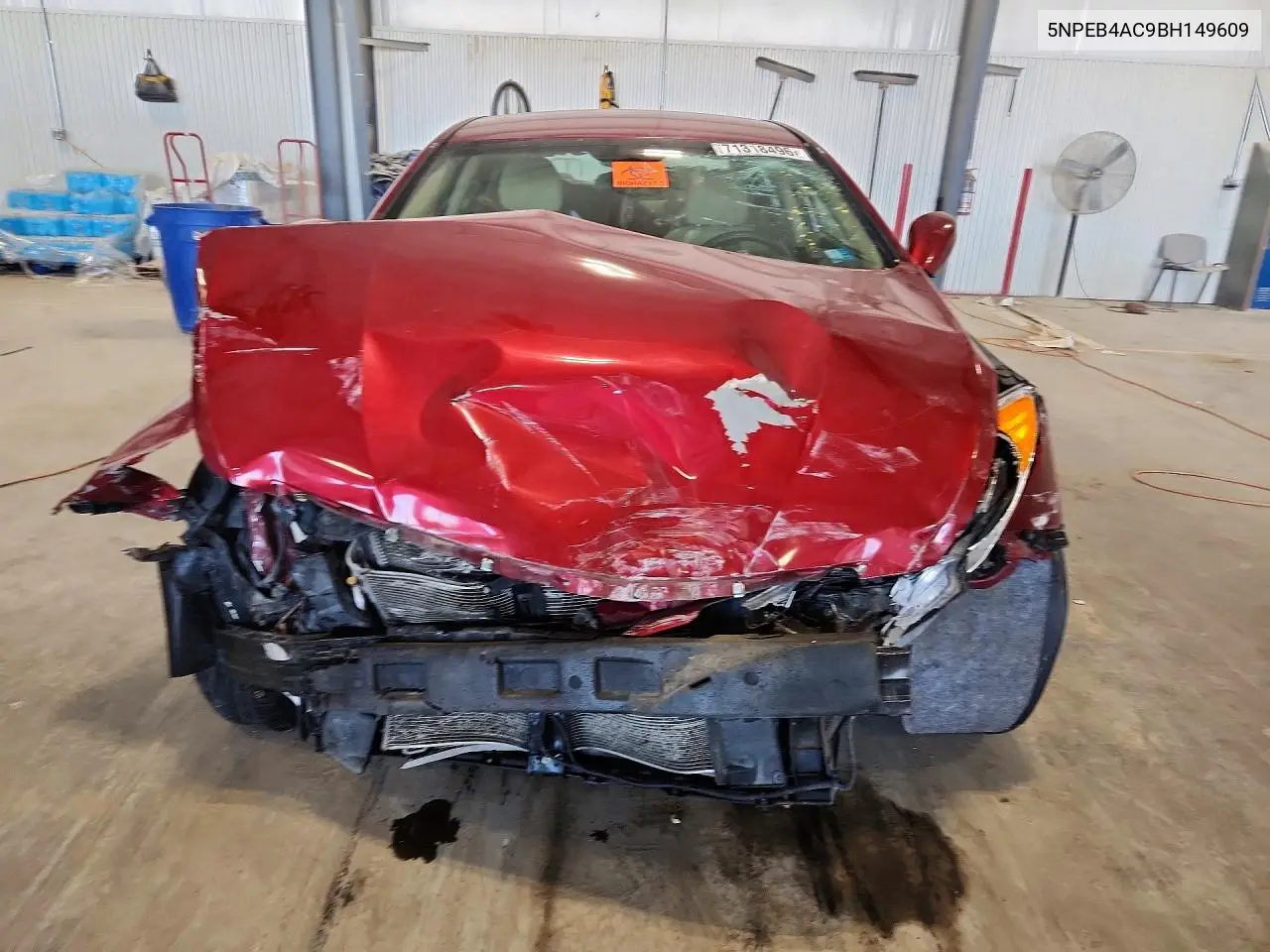 2011 HYUNDAI SONATA VIN 5NPEB4AC9BH149609 — фото 5