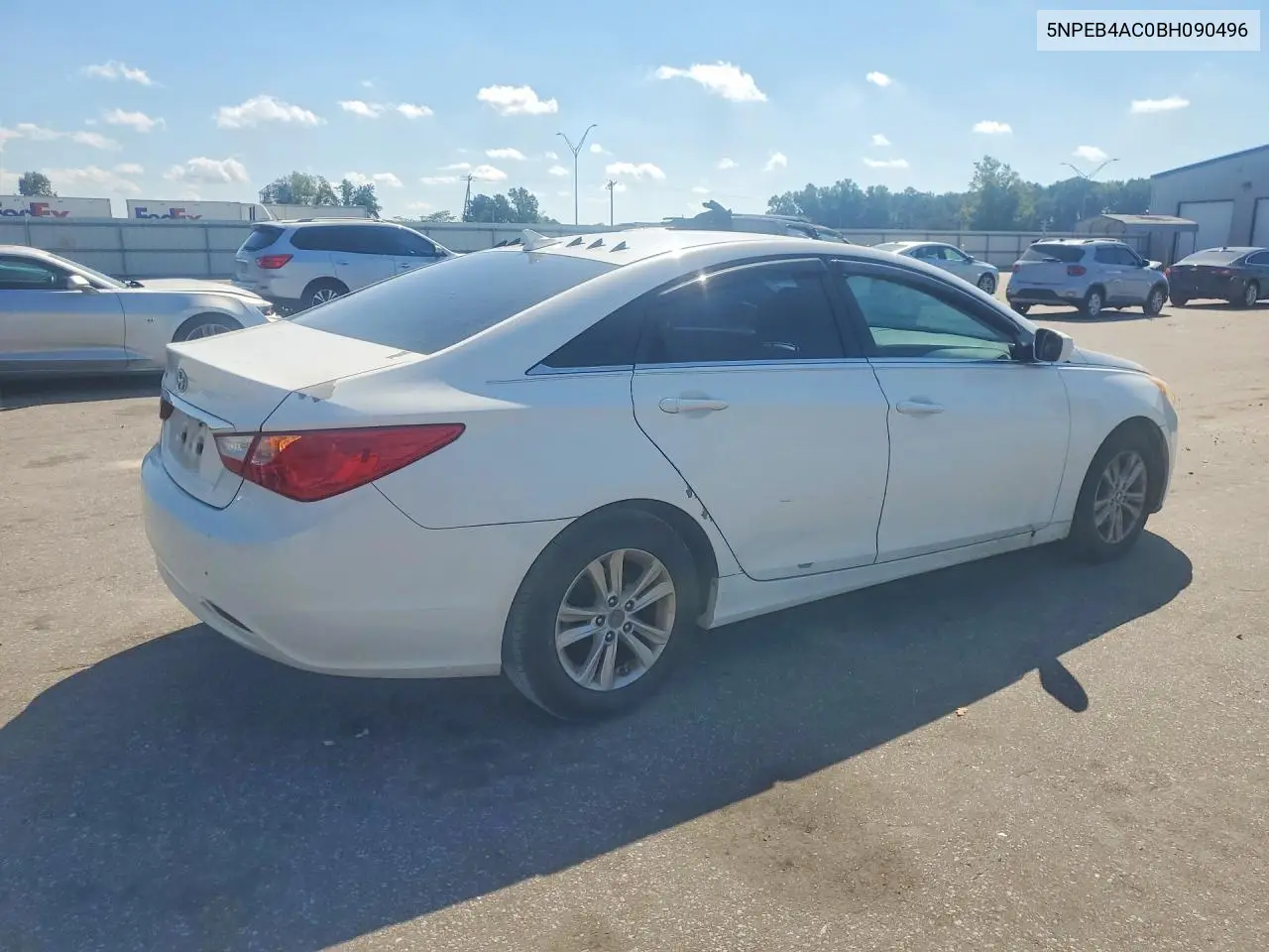 2011 HYUNDAI SONATA VIN 5NPEB4AC0BH090496 — фото 3