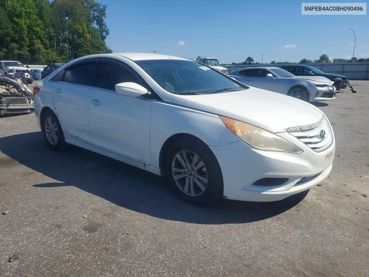 2011 HYUNDAI SONATA VIN 5NPEB4AC0BH090496 — фото 4