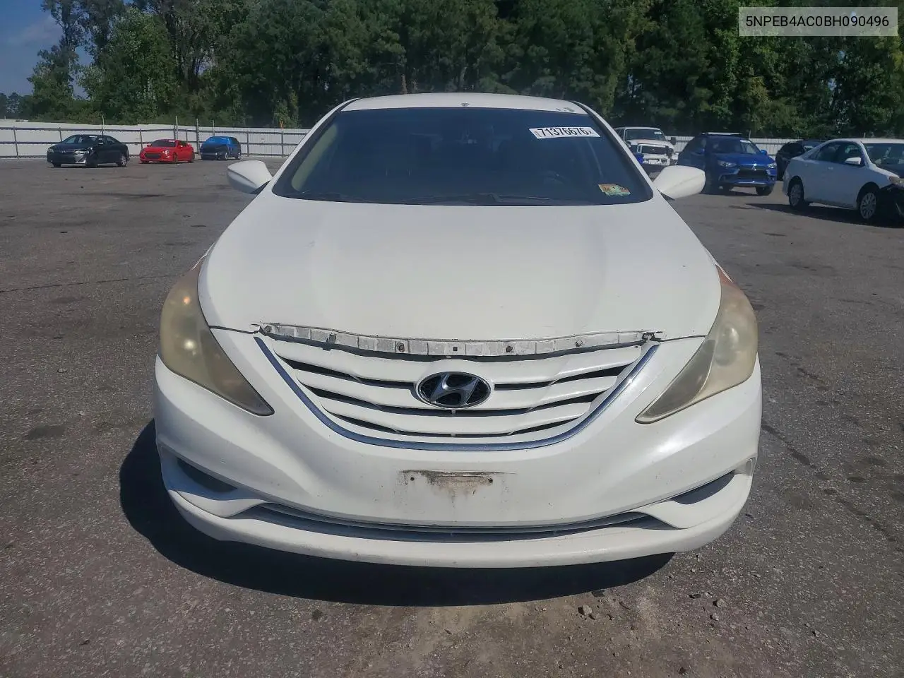 2011 HYUNDAI SONATA VIN 5NPEB4AC0BH090496 — фото 5