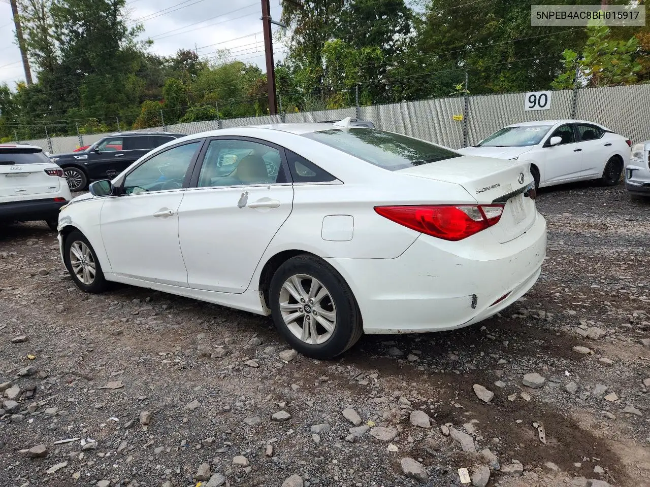 2011 HYUNDAI SONATA VIN 5NPEB4AC8BH015917 — фото 2