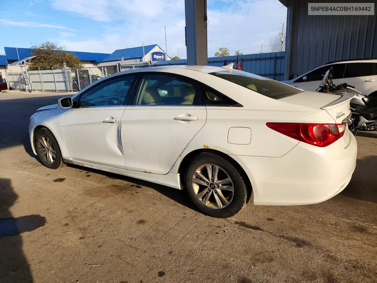 2011 HYUNDAI SONATA VIN 5NPEB4AC0BH169442 — фото 2