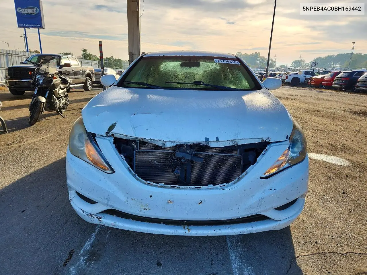 2011 HYUNDAI SONATA VIN 5NPEB4AC0BH169442 — фото 5