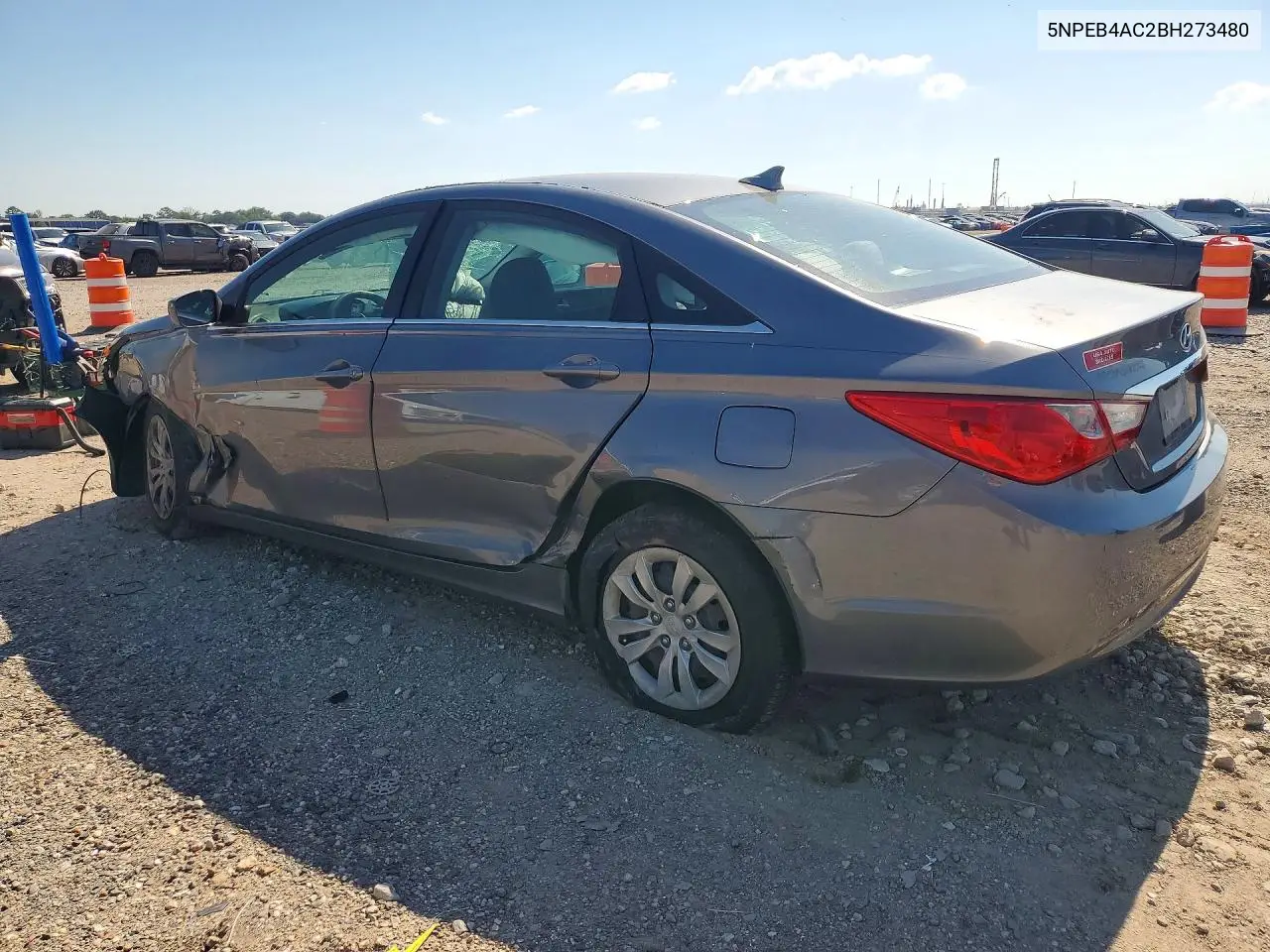 2011 HYUNDAI SONATA VIN 5NPEB4AC2BH273480 — фото 2