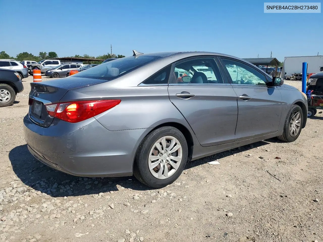 2011 HYUNDAI SONATA VIN 5NPEB4AC2BH273480 — фото 3