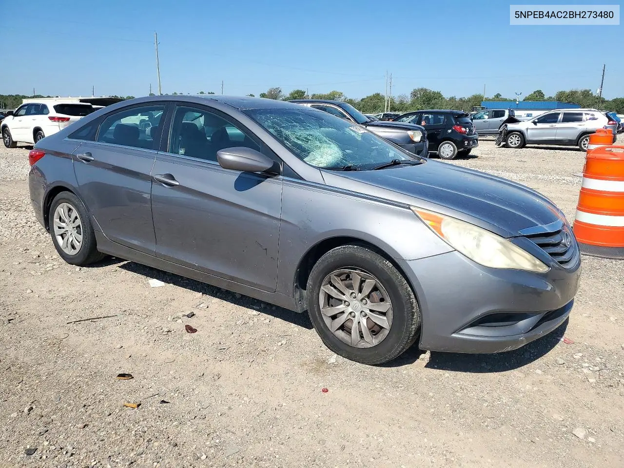 2011 HYUNDAI SONATA VIN 5NPEB4AC2BH273480 — фото 4