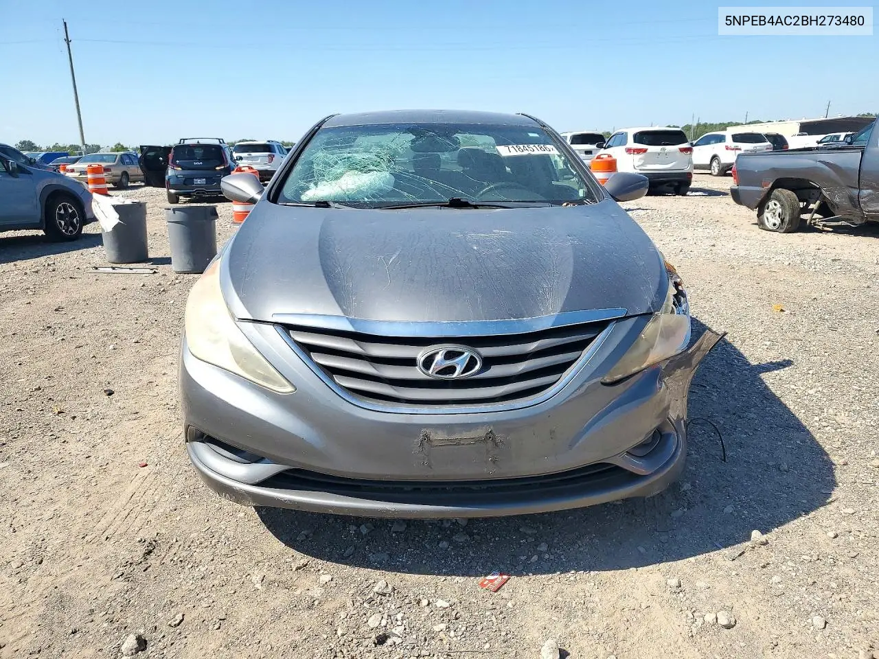 2011 HYUNDAI SONATA VIN 5NPEB4AC2BH273480 — фото 5