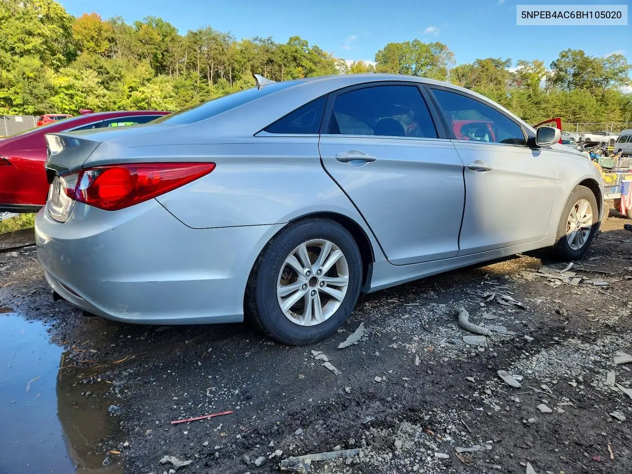 2011 HYUNDAI SONATA VIN 5NPEB4AC6BH105020 — фото 3