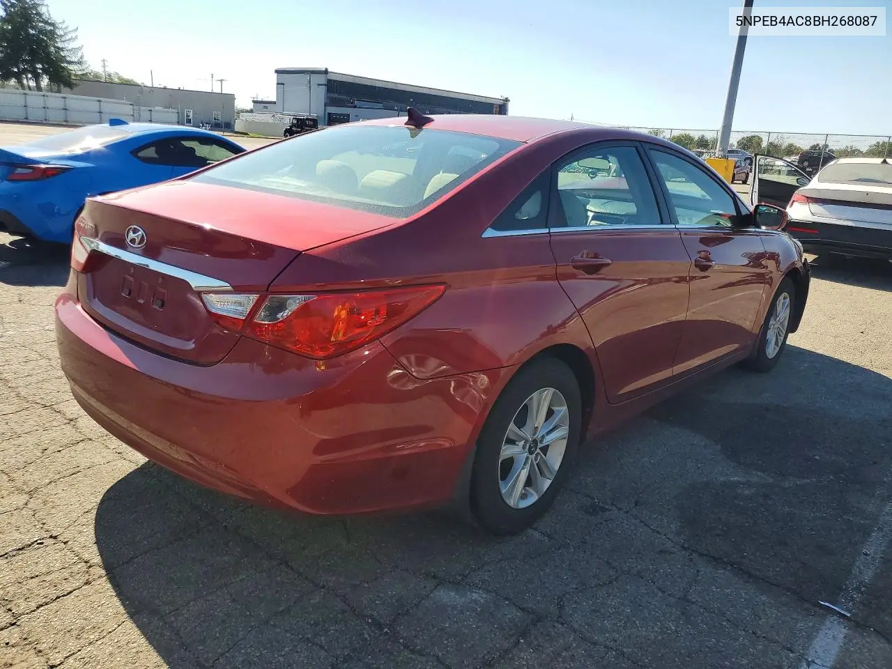 2011 HYUNDAI SONATA VIN 5NPEB4AC8BH268087 — фото 3