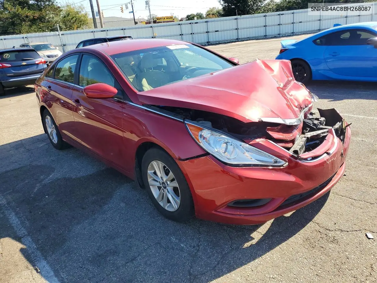 2011 HYUNDAI SONATA VIN 5NPEB4AC8BH268087 — фото 4