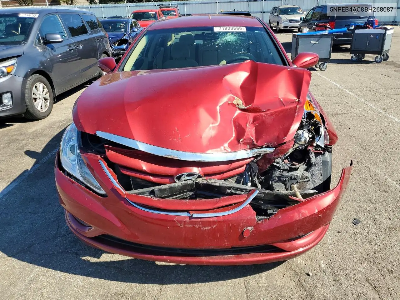 2011 HYUNDAI SONATA VIN 5NPEB4AC8BH268087 — фото 5