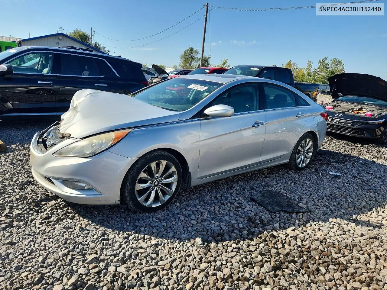 HYUNDAI SONATA 2011, VIN 5NPEC4AC3BH152440
