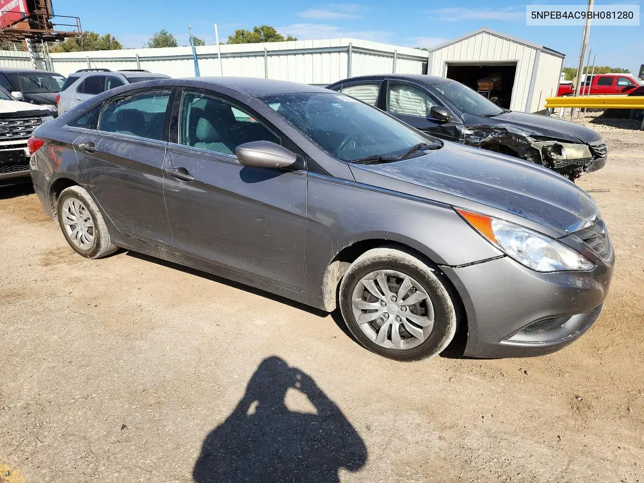 2011 HYUNDAI SONATA VIN 5NPEB4AC9BH081280 — фото 4