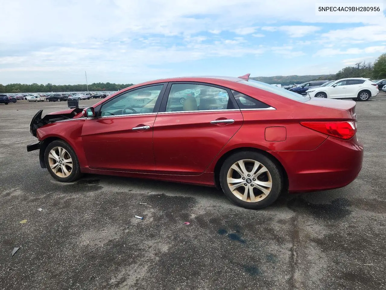 2011 HYUNDAI SONATA VIN 5NPEC4AC9BH280956 — фото 2