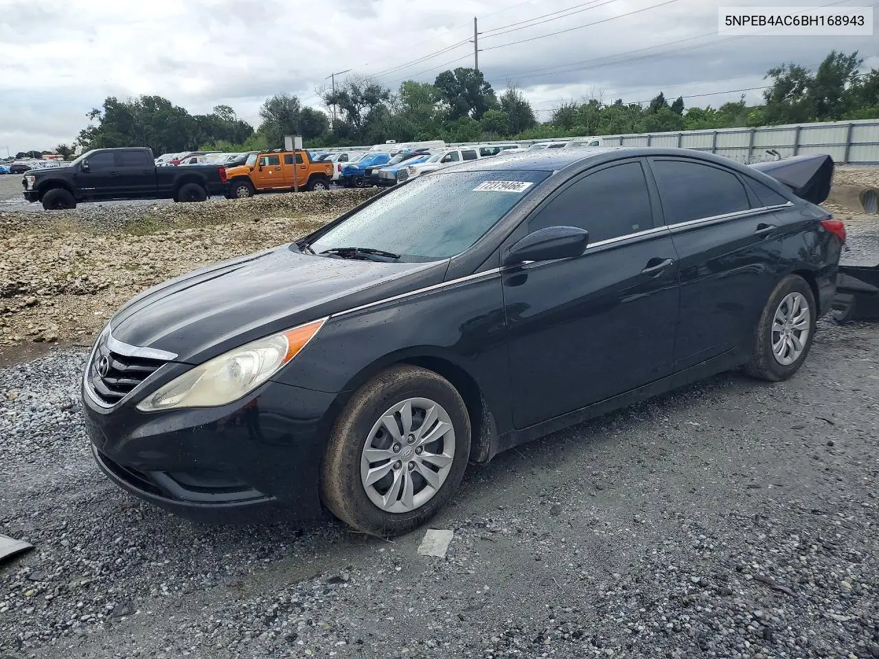 HYUNDAI SONATA 2011, VIN 5NPEB4AC6BH168943