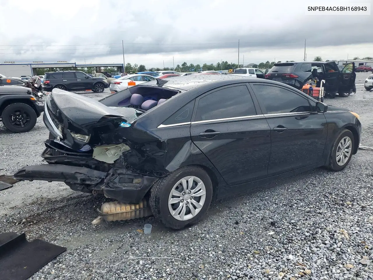 2011 HYUNDAI SONATA VIN 5NPEB4AC6BH168943 — фото 3