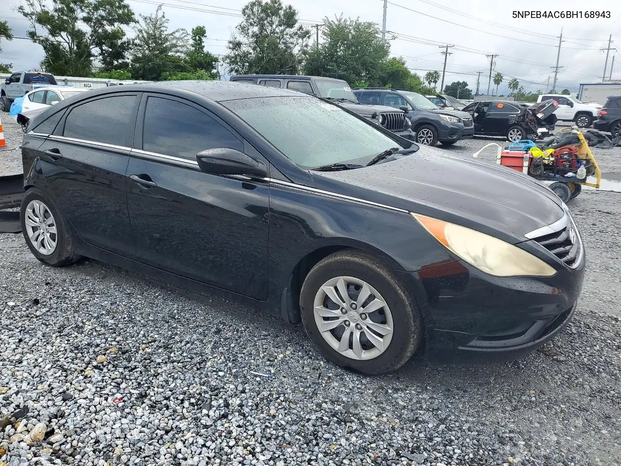 2011 HYUNDAI SONATA VIN 5NPEB4AC6BH168943 — фото 4