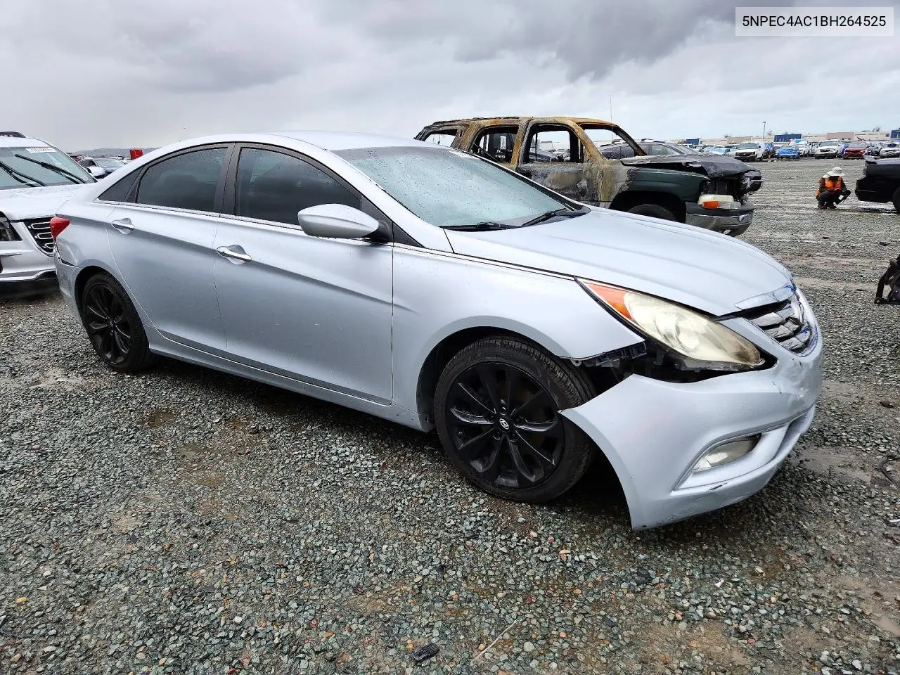 2011 HYUNDAI SONATA VIN 5NPEC4AC1BH264525 — фото 4