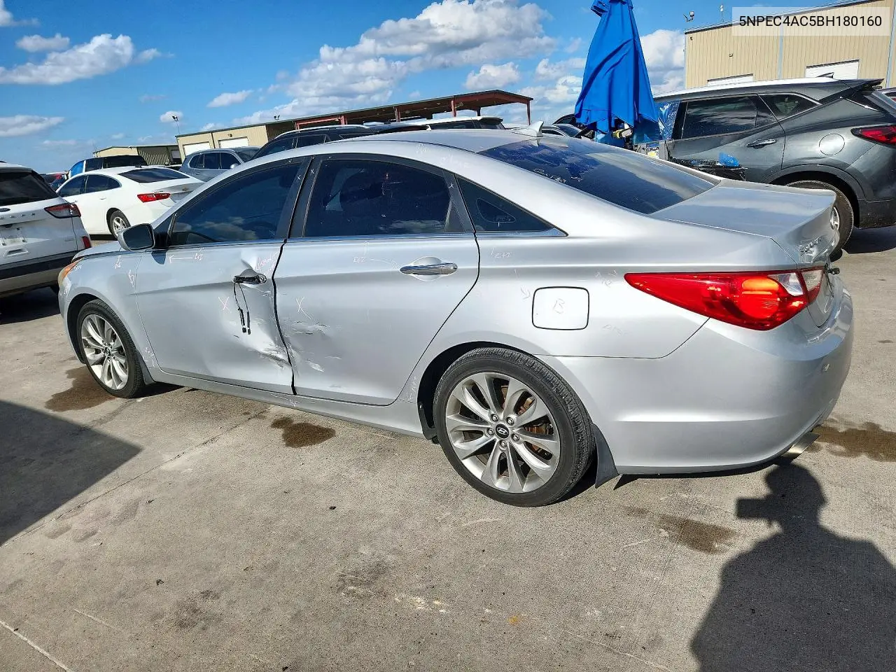 2011 HYUNDAI SONATA VIN 5NPEC4AC5BH180160 — фото 2