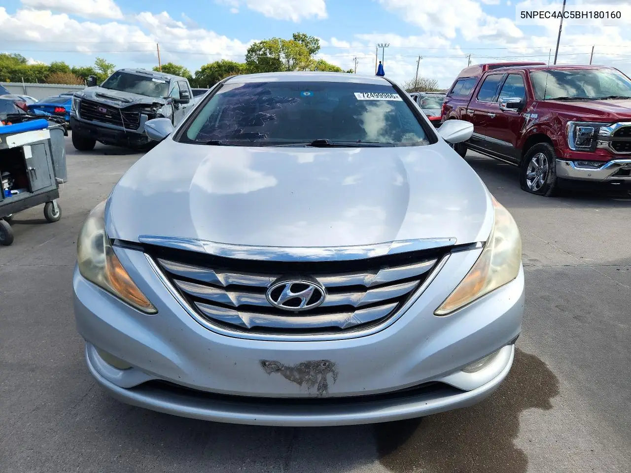 2011 HYUNDAI SONATA VIN 5NPEC4AC5BH180160 — фото 5