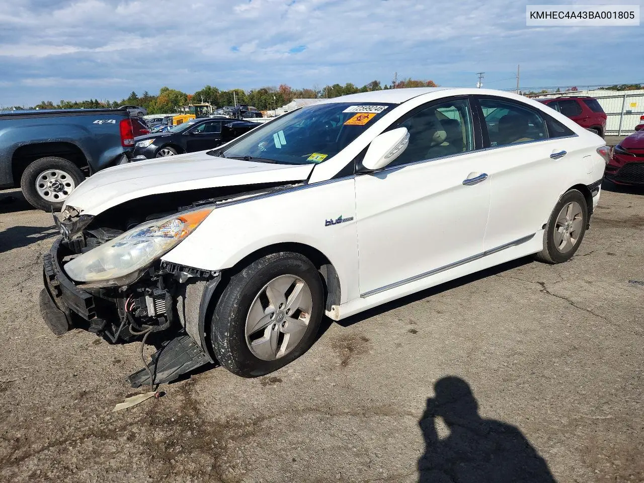 HYUNDAI SONATA 2011, VIN KMHEC4A43BA001805