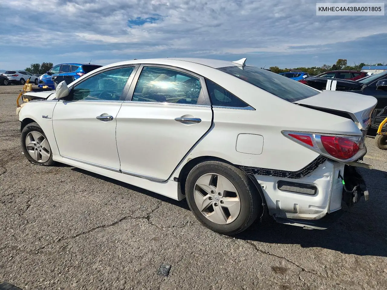 2011 HYUNDAI SONATA VIN KMHEC4A43BA001805 — фото 2