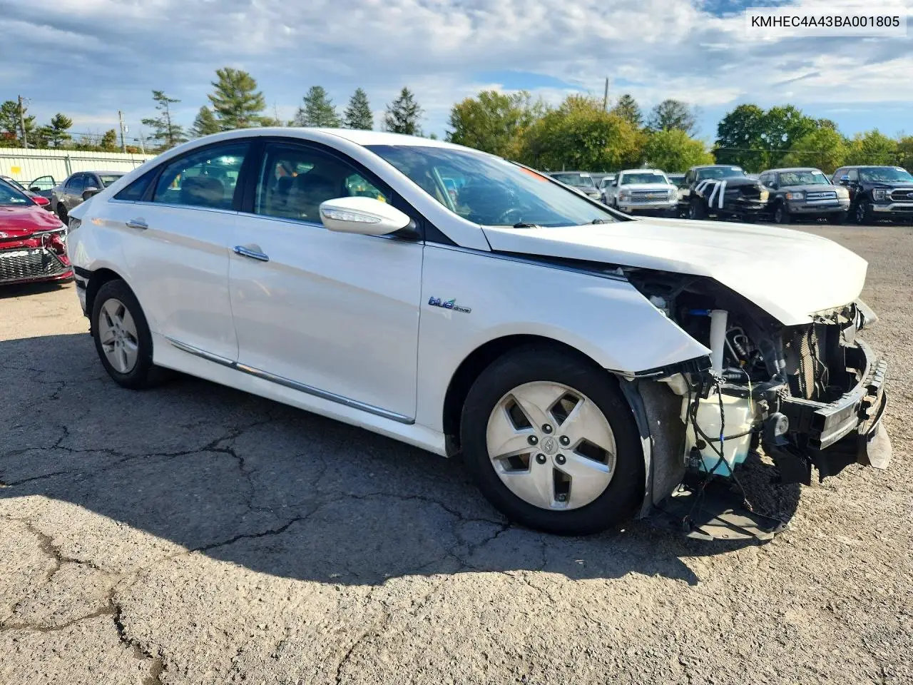 2011 HYUNDAI SONATA VIN KMHEC4A43BA001805 — фото 4