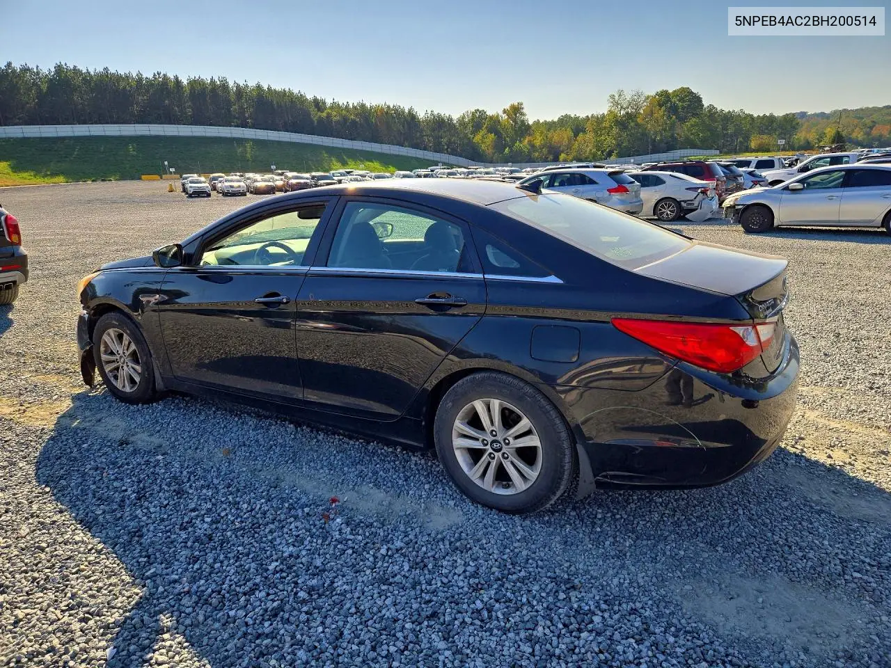 2011 HYUNDAI SONATA VIN 5NPEB4AC2BH200514 — фото 2