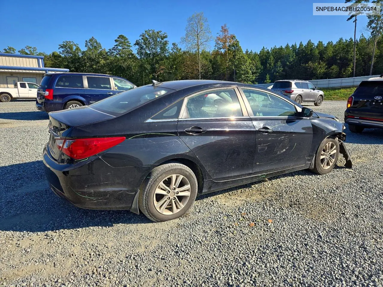 2011 HYUNDAI SONATA VIN 5NPEB4AC2BH200514 — фото 3
