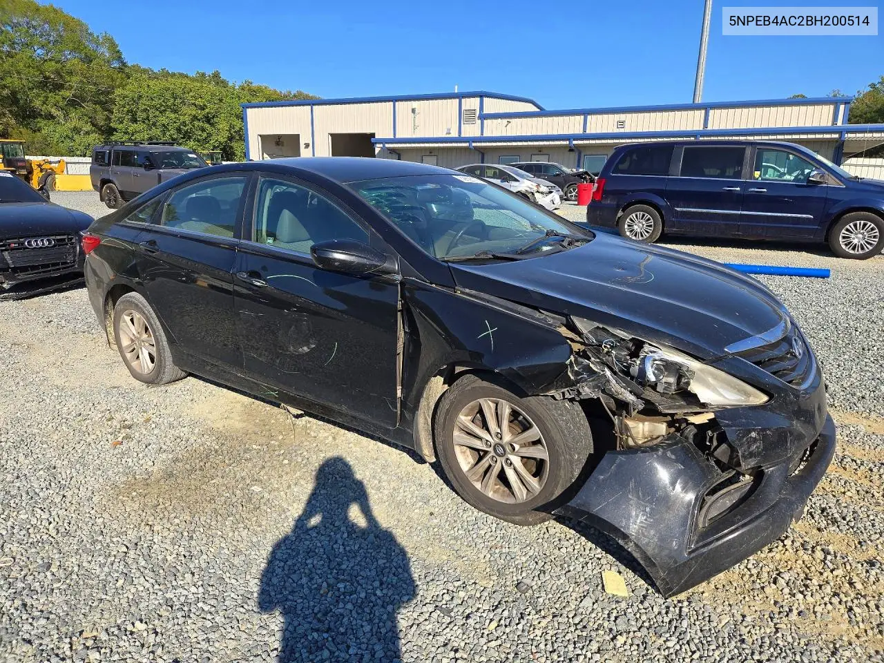 2011 HYUNDAI SONATA VIN 5NPEB4AC2BH200514 — фото 4