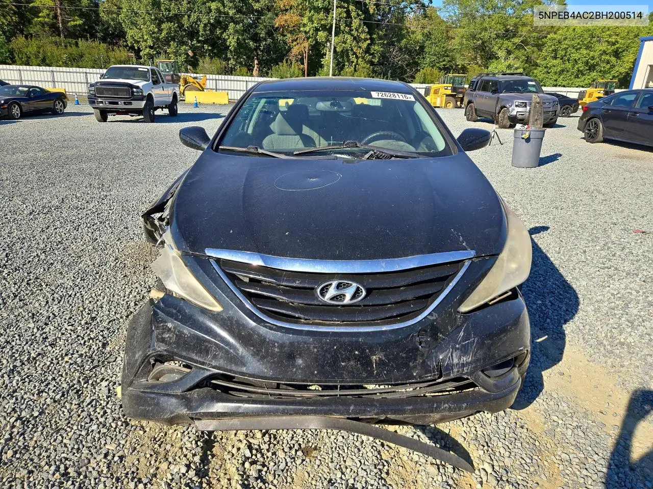 2011 HYUNDAI SONATA VIN 5NPEB4AC2BH200514 — фото 5
