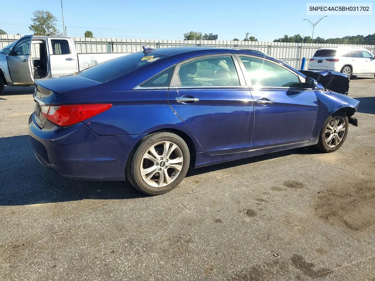2011 HYUNDAI SONATA VIN 5NPEC4AC5BH031702 — фото 3