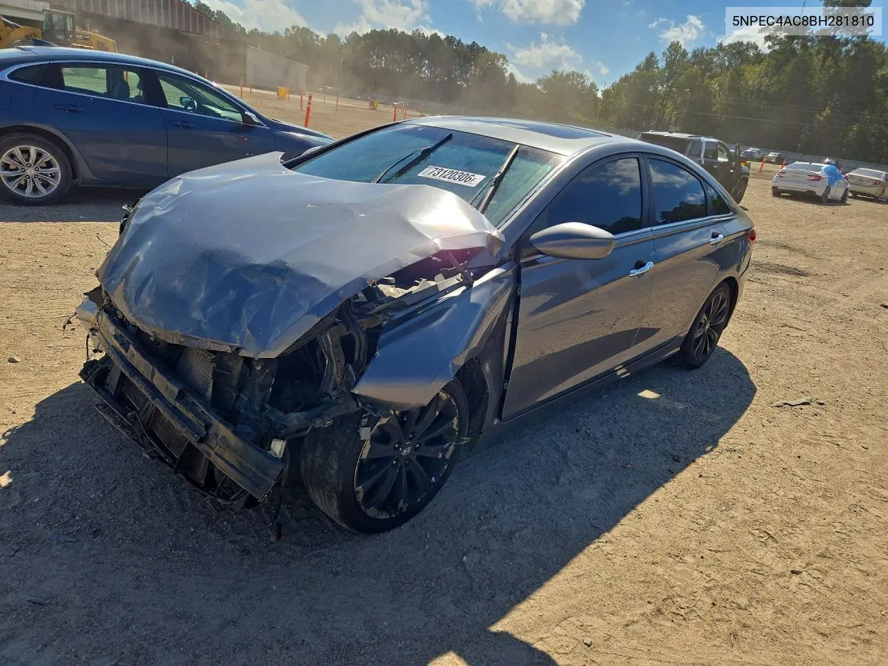 HYUNDAI SONATA 2011, VIN 5NPEC4AC8BH281810