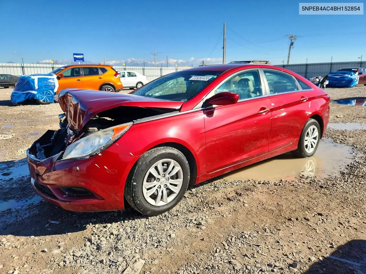 HYUNDAI SONATA 2011, VIN 5NPEB4AC4BH152854