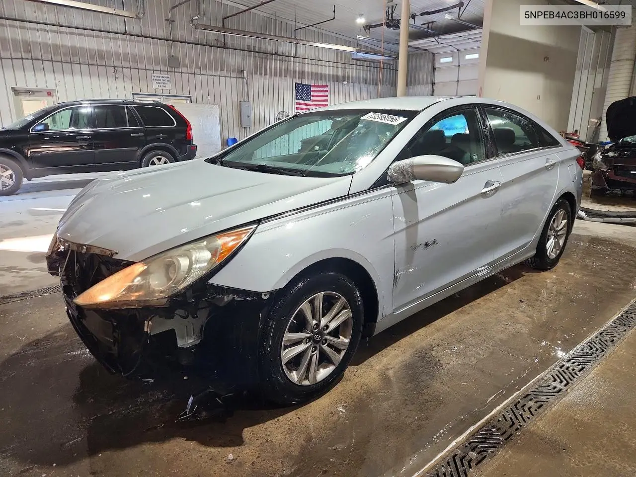 HYUNDAI SONATA 2011, VIN 5NPEB4AC3BH016599