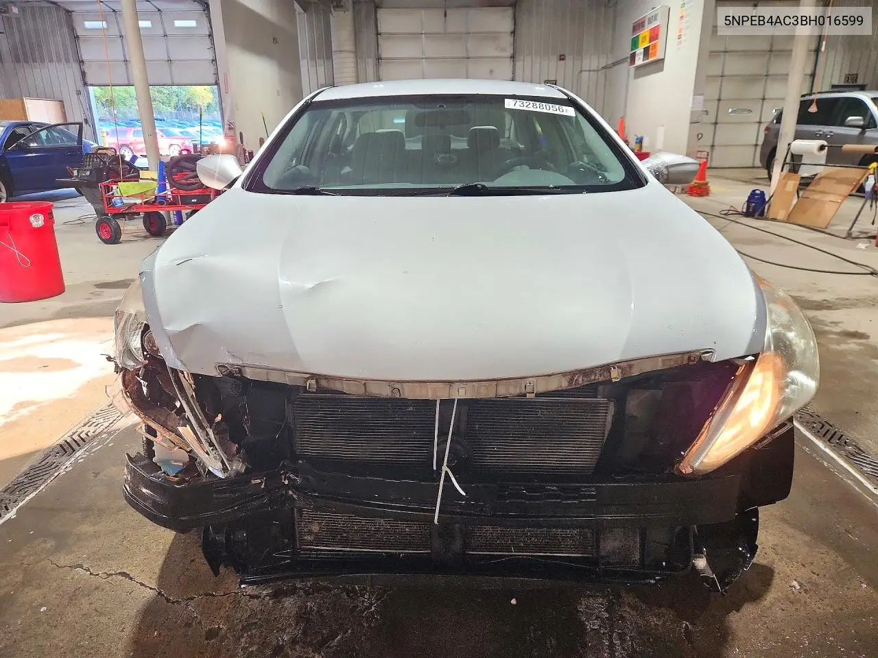 2011 HYUNDAI SONATA VIN 5NPEB4AC3BH016599 — фото 5