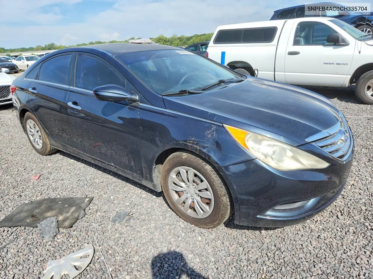 2012 HYUNDAI SONATA VIN 5NPEB4AC0CH335704 — фото 4