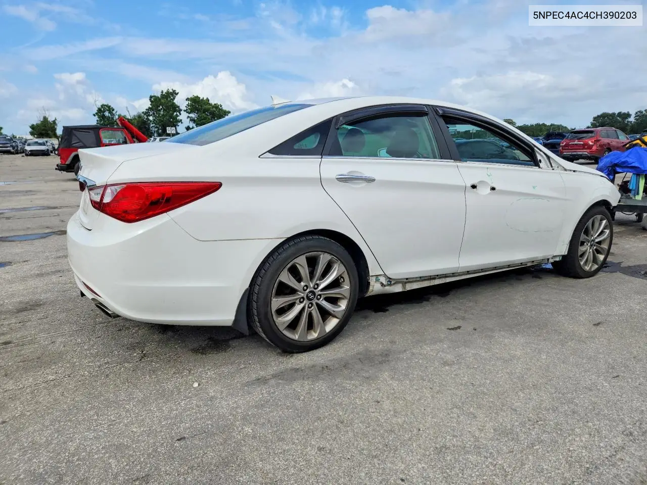 2012 HYUNDAI SONATA VIN 5NPEC4AC4CH390203 — фото 3