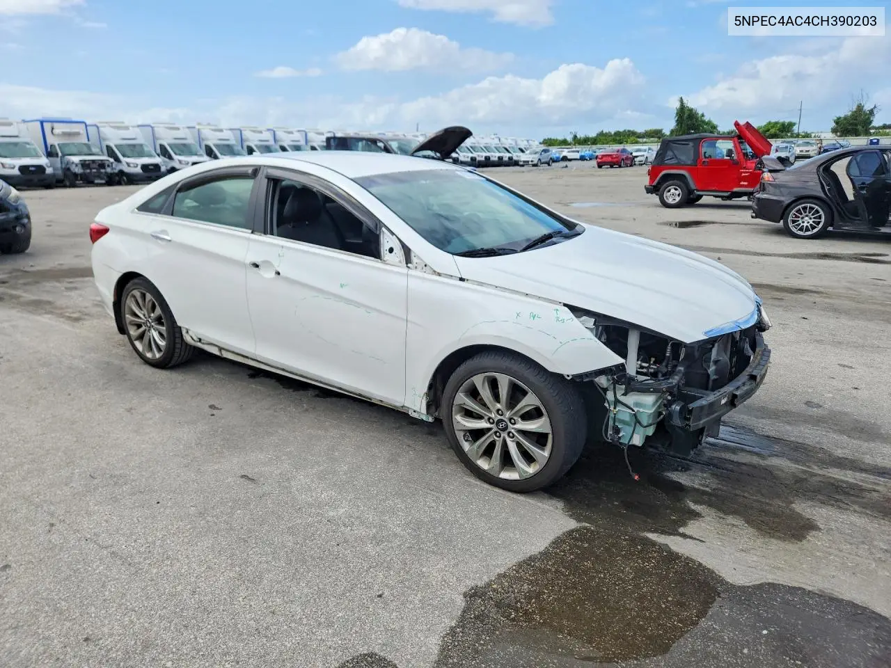2012 HYUNDAI SONATA VIN 5NPEC4AC4CH390203 — фото 4