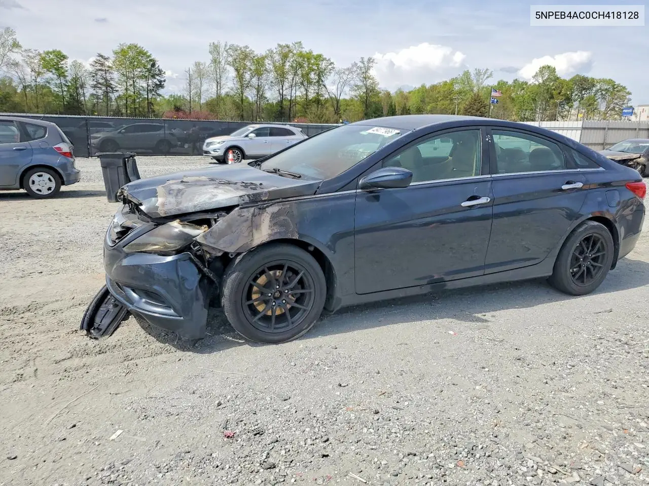 HYUNDAI SONATA 2012, VIN 5NPEB4AC0CH418128