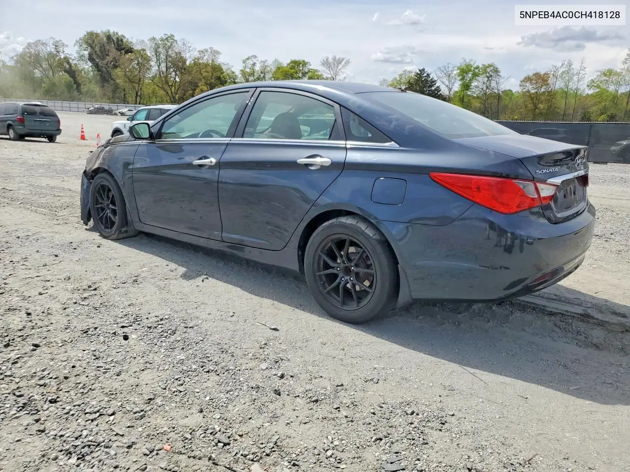 2012 HYUNDAI SONATA VIN 5NPEB4AC0CH418128 — фото 2