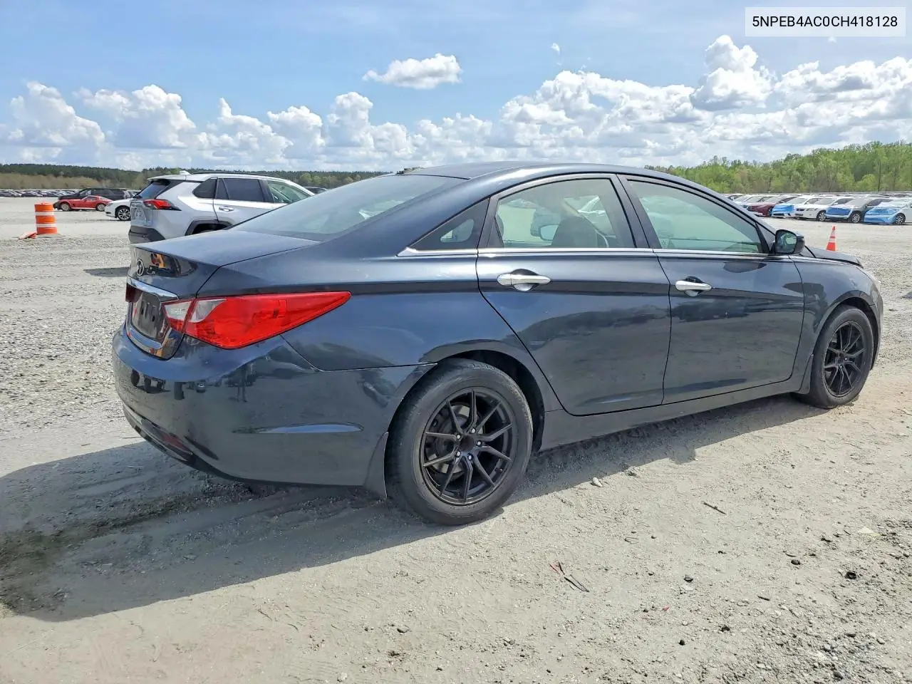 2012 HYUNDAI SONATA VIN 5NPEB4AC0CH418128 — фото 3