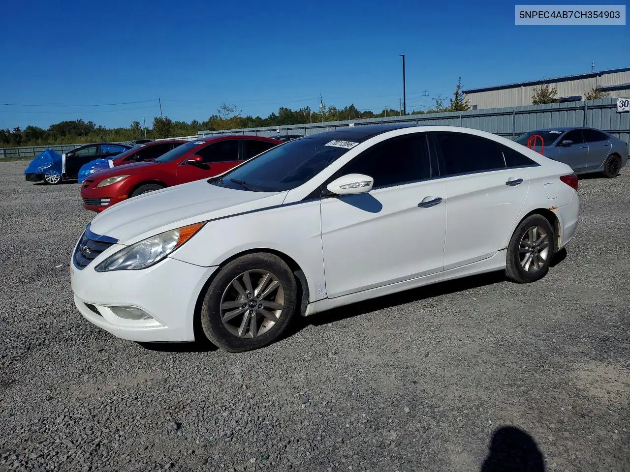 HYUNDAI SONATA 2012, VIN 5NPEC4AB7CH354903