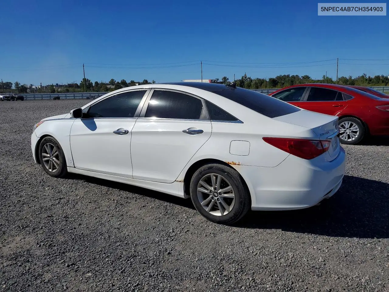 2012 HYUNDAI SONATA VIN 5NPEC4AB7CH354903 — фото 2
