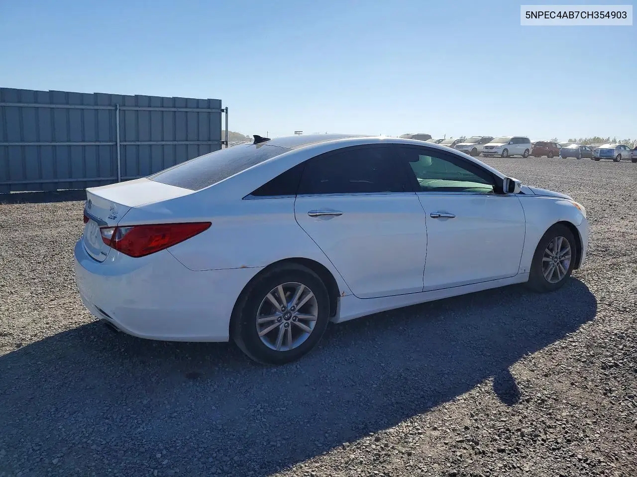 2012 HYUNDAI SONATA VIN 5NPEC4AB7CH354903 — фото 3