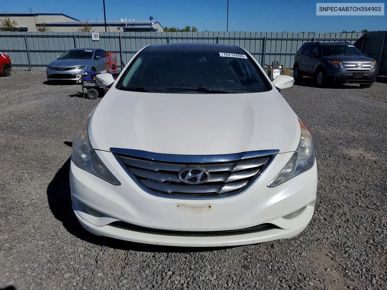 2012 HYUNDAI SONATA VIN 5NPEC4AB7CH354903 — фото 5