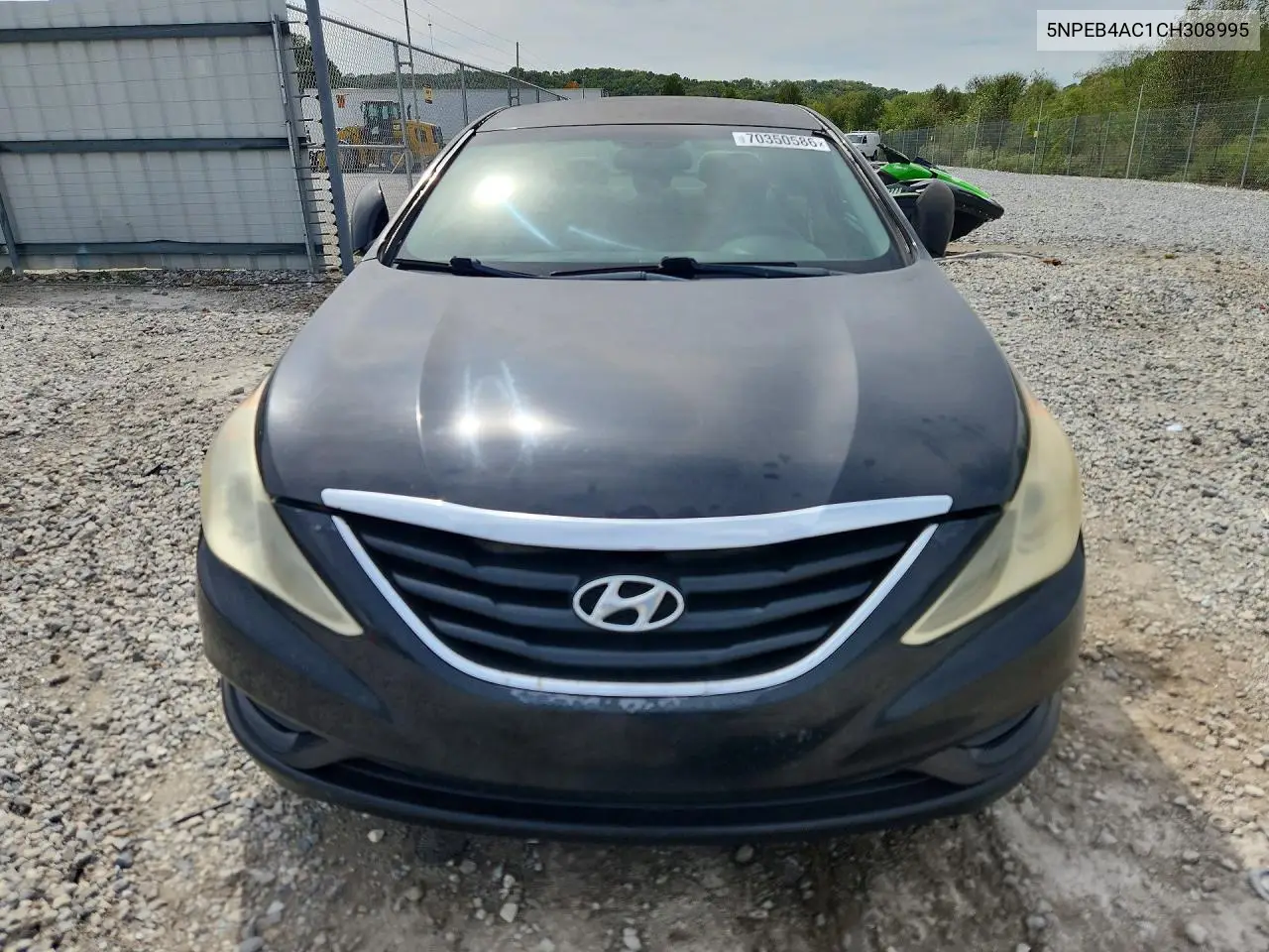 2012 HYUNDAI SONATA VIN 5NPEB4AC1CH308995 — фото 5