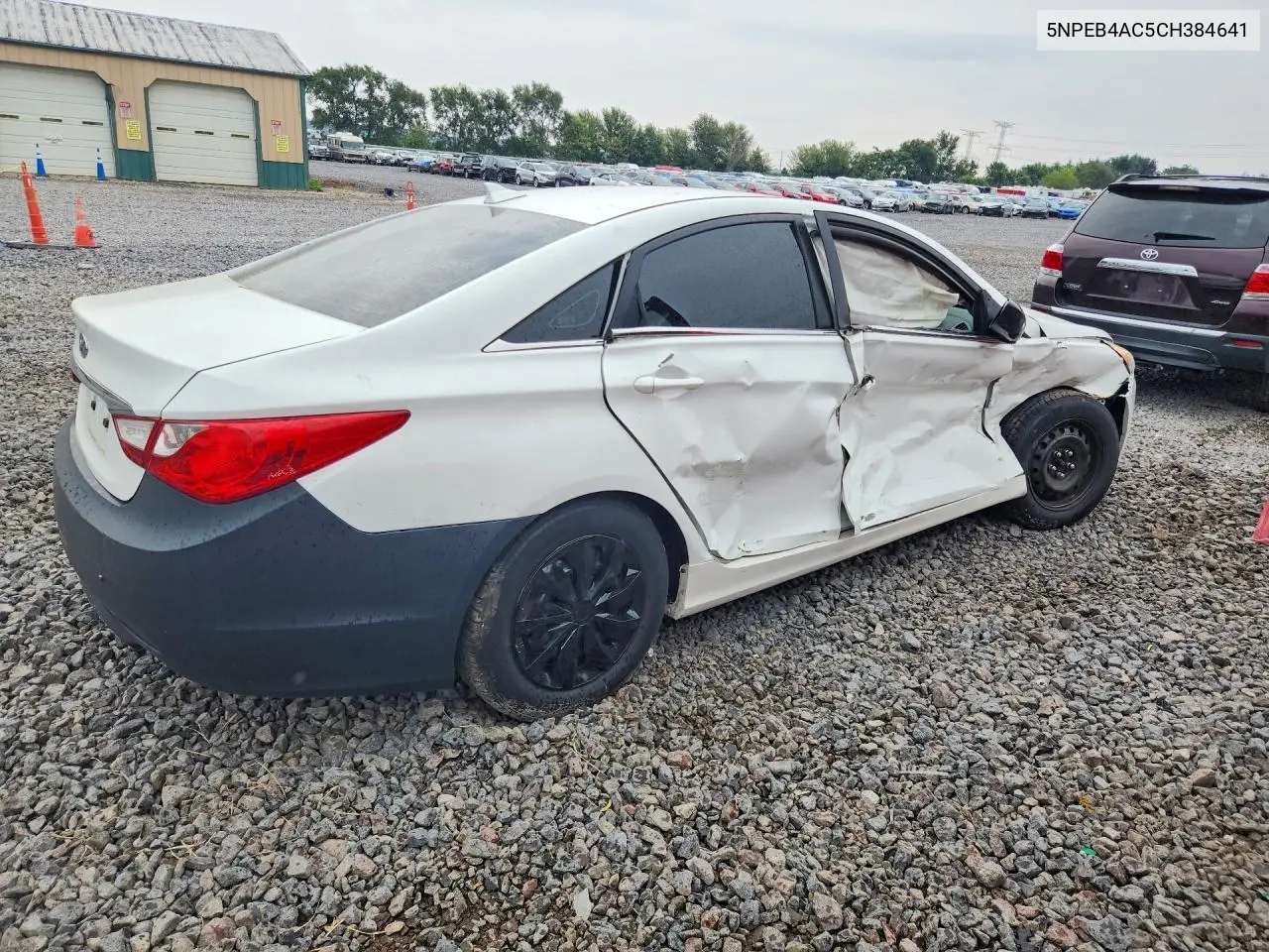 2012 HYUNDAI SONATA VIN 5NPEB4AC5CH384641 — фото 3