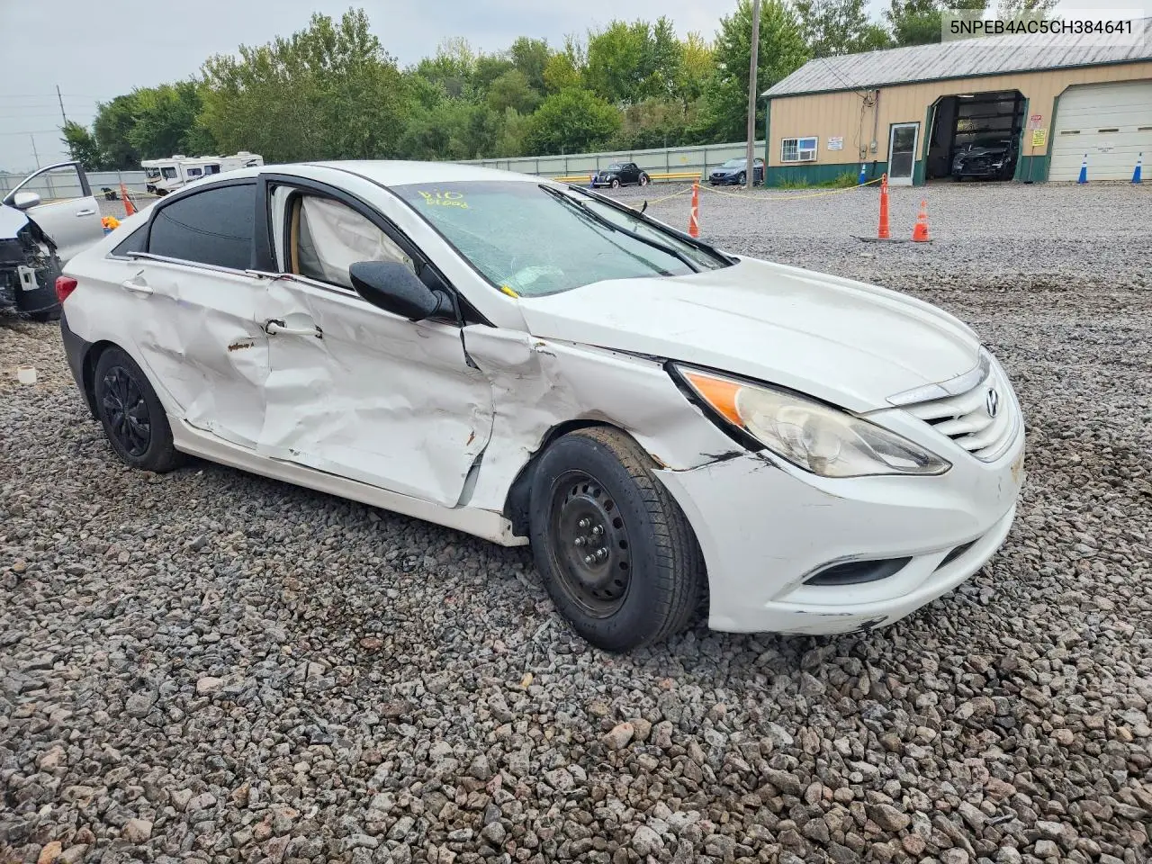 2012 HYUNDAI SONATA VIN 5NPEB4AC5CH384641 — фото 4