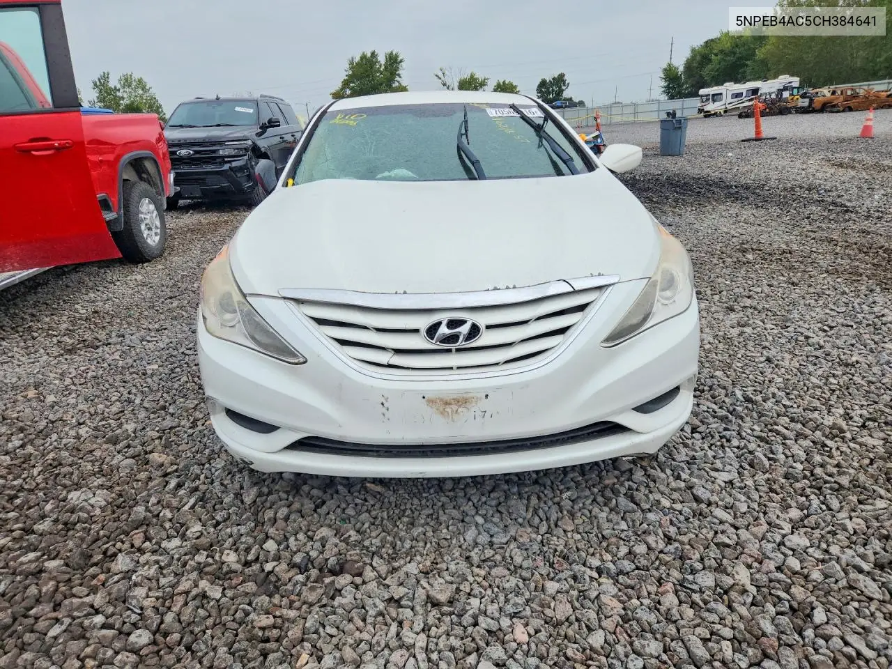 2012 HYUNDAI SONATA VIN 5NPEB4AC5CH384641 — фото 5